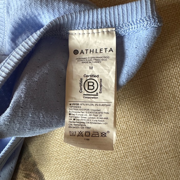 Athleta In Motion seamless athletic top Light blue Size Medium - Picture 10 of 12